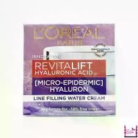 ราคา L'oreal Paris Revitalift Hyaluronic Acid Micro-Epidermic Hyaluron Line Filling Water Cream ลอรีอัล รีไวทัลลิฟ ไฮยาลูรอน แอซิด ฟิลเลอร์ ครีม 50ml (1729734295531718780)
