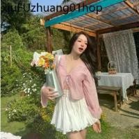 ราคา ❂Bella เบลล่า เสื้อครอป แขนยาว โบว์ผูกหน้า เซ็กซี่ น่ารัก ผ้าย่น sexy เรียบหรู ดูแพง เว้าหน้า แขนบาน กระดิ่ง สีพาสเทล♧ (1731542721708000873)