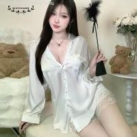ราคา ชุดนอนคอสเพลย์ ชุดนอนเซ็กซี่ ชุดบอดี้สูทแซ่บๆ Sexy Charmหน้าร้อน เสื้อ sexy เสื้อแฟน ลูกไม้ แขนยาว สีขาว สีล้วน เซ็กซี่ พร้อมส่งในไทย (1731890876009645795)
