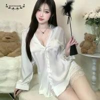 ราคา ชุดบอดี้สูทแซ่บๆ ชุดนอนคอสเพลย์ ชุดนอนเซ็กซี่ Sexy Charmหน้าร้อน เสื้อ sexy เสื้อแฟน ลูกไม้ แขนยาว สีขาว สีล้วน เซ็กซี่ พร้อมส่งในไทย (1731910847737136642)