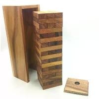 ราคา เกมไม้ตึกถล่ม ของเล่นไม้เสริมพัฒนาการ บล็อกไม้ เกมดึงไม้ ตัวต่อไม้ Wooden toys for chi (1731815472961193888)