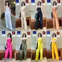 ราคา Set 2 ชิ้น เสื้อเกาะอกแต่งระบาย + กางเกงขายาว Lady ผู้หญิง Clothing Women เหลือง เขียวขี้ม้า เอี๊ยม gtk เสื้อผ้า vgh เลด บลู 19 lab ชุด ที่ ใส่ สบาย ผ้า สาว อวบราคา ถูก (1731026572081072698)