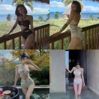 ราคา พร้อมส่งจากไทย บิกินี่ ชุดว่ายน้ำVictoria One-piece มี2สี ขาว ดำ (1730449695277615821)