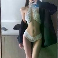 ราคา ชุดชั้นใน Halter, Manyu, ลูกไม้ที่ถอดออกได้, Rhinestone, สไตล์ W victoria secret victoria secret (1731884074326525315)