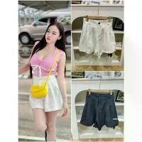 ราคา Phapassz - กางเกงขาสั้นทรงบาบี้ลูกคุณ ที่แมทง่าย ผ้าดี ใส่สบายๆ Clothing เสื้อผ้า ผู้หญิง Women Girl ขากระบอก ใหญ่ ยีน ทรง กระบอก กางเกงขาสั้นผู้หญิง ฮานาโกะขาสั้น กางเกงข (1731258383579384098)
