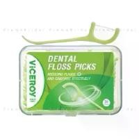 ราคา ไหมขัดฟัน ไวซรอย เดนทัลฟลอสพิค (ไหมขัดฟันแบบด้าม) แพ็ค 50 ชิ้น Viceroy Dental Floss Picks (1731103682503019222)