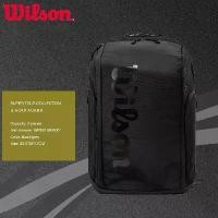 ราคา กระเป๋าเป้เทนนิส, วิลสัน, รุ่น 2, พร้อมไม้เทนนิส, กระเป๋าเทนนิส 2 ใบ, ช่องแยก, สีดำ, ทีมทัวร์ซุปเปอร์ V13 Pro Staff (1731586541245401256)