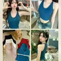 ราคา เสื้อชั้นใน คอเชือกแขวนคอ สำหรับผู้หญิง ทรงสลิมฟิต เซ็กซี่ สาวฮอต คัพคงที่ พร้อมแผ่นรองหน้าอก ชุดชั้นในเกาะอก scoop neck top เกาะอก ปาด ไหล่ เสื้อ มัดย้อม สาย เดี่ยว ผ้า ผูก อก (1732166654564403656)