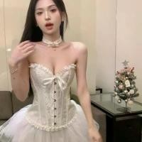 ราคา เสื้อรัดตัว ชุดเจ้าสาว ฐาน เสื้อรัดรูป ทรงเข้ารูป Lady ผู้หญิง Clothing Women เสื้อในดันนมให้อกชิด ที่รัดเอวลดพุง บอดี้เวทผู้หญิง กางเกงในเก็บพุง คอร์เซ็ท บราตัวยาวเก็บพุง คอร์เซ (1730911404912249375)