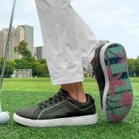 ราคา รองเท้ากอล์ฟ, กันน้ำ, สำหรับนักกอล์ฟ, รองเท้ากีฬา, สำหรับผู้ชาย, รองเท้าผ้าใบกอล์ฟข้อเท้า, กันลื่น, รองเท้าเดินสบาย, อุปกรณ์กอล์ฟ Sport ออกกำลังกาย (1731020942590511272)