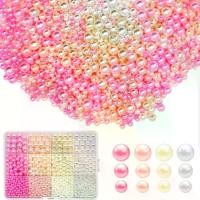 ราคา 4-10mm round white pearl beads 1320 beads 12 boxes DIY accessories for bracelets and necklaces complete craft set surprise box with round beads with holes (1732093577721120870)