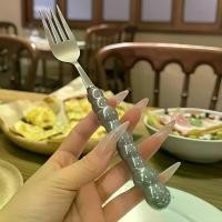 ราคา ช้อนส้อม ช้อนส้อมเกาหลีสแตนเลส สีเงิน สีทอง ช้อน ช่อนส้อมเกาหลี ชุดช้อนส้อม ช้อนทองเกาหลี Spoon and Fork ช้อนส้อมเกาหลี ส้อมเกาหลี ส้อมช้อนส้อมเกาหลี Cutlery Flatware Sets (1732130043782728389)