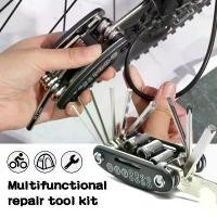 ราคา ชุดเครื่องมือซ่อมจักรยาน แบบพกพา Bike Repair Tool Kit 16 in 1อุปกรณ์ซ่อมจักรยาน ชุดซ่อมจักรยาน Bicycle Tools Sets Folding (1732192734198860389)