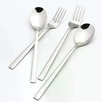 ราคา ชุดช้อนส้อมสแตนเลสอย่างดี ช้อนส้อม สแตนเลส Flatware Sets ช้อน ส้อม อย่างหนา ไซส์ใหญ่มีน้ำหนัก (1730967376376727723)