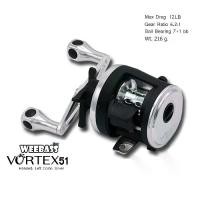 ราคา อุปกรณ์ตกปลา WEEBASS REEL รอก - รุ่น VORTEX 51 (หมุนซ้าย) LEFT รอกเบท รอกกลม รอกตกปลา (1731801857922991936)