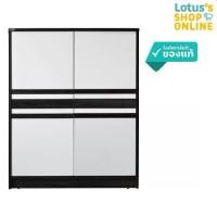ราคา [ส่งฟรี] โลตัส ตู้รองเท้า ขนาด 79X35.5X100 ซม. รุ่น TFB-02 สีโอ้ค-ขาว SHOES SHELF SIZE 79X35.5X100 CM. TFB-02 OAK-WHITE (1729959158761229084)