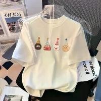 ราคา เสื้อยืดแขนสั้นเด็ก สีขาว ผ้าฝ้ายแท้ สไตล์ใหม่ 2025 สำหรับเด็กใหญ่ เด็กผู้หญิง ใส่หน้าร้อน ครึ่งแขน เสื้อผ้าผู้ชาย เสื้อยืดด้านบน เสื้อ baby tee always wonder shirt สติช (1731485125893129341)