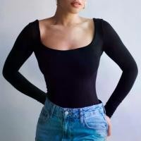 ราคา เสื้อยืดแขนยาว, Mera Alexa, ทรงสลิมฟิต, คอกลม, เสื้อผ้าผู้หญิง, เสื้อผ้าฝ้าย Tee นุ่ม, เสื้อผ้าพื้นฐาน, ชิ้นที่จำเป็น, ชุดชั้นใน กราม สียีนส์ คอปาด baby tee (1731304771964077067)