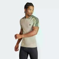 ราคา adidas เทรนนิง & Gym & Training เสื้อยืดเทรนนิง Techfit 3-Stripes ผู้ชาย สีเขียว IR7418 (1731275292533754643)