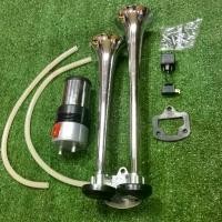 ราคา แตร แตรลม แตรลมไฟฟ้า 2 ปากสีชุป vintage classic 12V เสียงเพราะ (1729719713652312342)