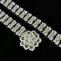 ราคา Vintage jewelry เข็มขัด อีสานชุดล้านนาไทหัวเข็มขัดสีเงินดำ (1731919591010567924)