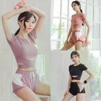 ราคา 【COD】 NEW! ชุดกีฬาแฟชั่น ชุดโยคะ ชุดออกกำลังกาย ชุดฟิตเนส Set YOGA เสื้อแขนสั้น#206+กางเกงขาสั้น#011 (แยกขาย) (1731518537837741622)