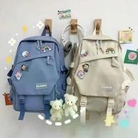 ราคา กระเป๋าสะพายหลัง ความจุสูง สําหรับผู้หญิง นักเรียน สไตล์เกาหลี แฟชั่น กระเป๋าเป้ นักเรียนมัธยม เป้สะพายหลัง bag กระเป๋าแฟชั่นสตรี (1731994321416063824)