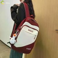 ราคา กระเป๋านักเรียนหญิง กระเป๋านักเรียนชาย กระเป๋าเป้นักเรียนมัธยม เป้สะพายหลัง แบบเรียบง่าย สไตล์เกาหลี (1730273363660933223)