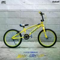 ราคา จักรยาน BMX GROUP 20 นิ้ว เฟรมทรงโค้งลาด Sport สุดเท่ห์ ออกกำลังกาย กีฬา รับน้ำหนักได้เยอะ จักรยานเล่นท่า ราคาถูก มีรับประกัน By Mcbike (1730745663134796251)