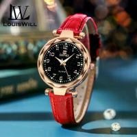 ราคา นาฬิกาผู้หญิง, LouisWill, สไตล์ลำลอง, ดีไซน์ย้อนยุค, สาย PU, การเคลื่อนไหวควอทซ์, ทันสมัย, บางเฉียบ, พร้อมการออกแบบเพชรและดาว, กันน้ำ 3ATM, นาฬิกาข้อมือธุรกิจ, เหมาะสำหรับผู้หญิง (1731477157835474584)