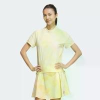 ราคา adidas กอล์ฟ เสื้อแขนสั้นคอสูงพิมพ์ลาย Playgreen ผู้หญิง สีเหลือง IK9810 (1731633123060844307)