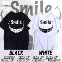 ราคา เสื้อยืดลําลอง ผ้าฝ้าย พิมพ์ลายหน้ายิ้ม สีขาว แฟชั่นสไตล์เกาหลี Smile T Shirt White Tee สําหรับผู้ชาย และผู้หญิง Stock in Bankok (1729892424737196399)