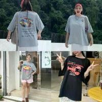 ราคา Samesize Over T เสื้อยืดโอเวอร์ไซซ์ ทรงผ่าข้าง คอปาด ไหล่ตก สาวอวบใส่สวย อก-60 ผ้า คน อวบอ้วน baby tee (1731981232342402660)