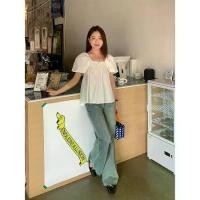 ราคา เสื้อเชิ้ต สไตล์จีนใหม่ สไตล์ประจำชาติ ปุ่ม คอเหลี่ยม แขนสั้น สำหรับผู้หญิง กว่างโจว Huang Zheng เสื้อเชิ้ตสีทึบลำลอง 2025 142CH257 เสื้อ baby tee mc jeans กันหนาว sretsis แบบ ที (1731980571009320954)