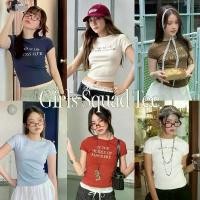 ราคา Choosedress A1985 Girls Squad Tee เสื้อยืดแขนสั้น สกรีนลายตัวอักษร A1990 คลังสินค้า (1732027693097256446)
