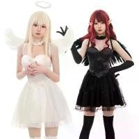 ราคา เดรสสั้นตาข่ายนางฟ้าสีขาว ธีมฮาโลวีน ชุดนางฟ้าสีดำปีศาจ เหมาะสำหรับการแสดงบนเวทีและสวมบทบาท เครื่องแต่งกาย (1731992266374612539)