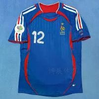 ราคา เสื้อฟุตบอล เสื้อทีมสโมสรฟุตบอลต่างชาติ เสื้อบุรีรัมย์ เสื้อบอล90s เสื้อบอลบราซิล The 2006 World Cup France home 10 short sleeve soccer uniform zinedine zidane number 12 Henry cl (1731864254566270560)
