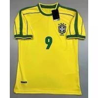 ราคา เสื้อบอล สไตล์เรโทร ทีมชาติบราซิล 1998 ชุดเหย้า เบอร์ไม่มี ผลิตภัณฑ์คลาสสิกย้อนยุค 9 RONALDO ผลิตในประเทศไทย เสื้อฟุตบอล ชื่อที่กำหนดเอง ดีไซน์ใหม่ เสื้อยืดทีมมาเลเซีย (1731891382522054302)