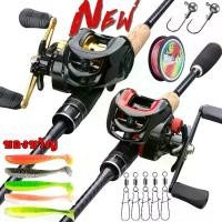 ราคา อุปกรณ์ตกปลา HAIYI FISHINGแรงดึง 10 KG ชุดคันเบ็ดตกปลา7.2:1 19+1 BB รอกหยดน้ำ คันเบ็ด เบ็ดตกปลา 5.4 ฟุต คันเบ็ดตกปลา คันเบท คันเบ็ด เบ็ดตกปลา รอก เบทคาสติ้ง ตกปลา (1732303201773848584)