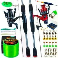 ราคา เบ็ดตกปลาไนลอน 2 ชิ้น, เบ็ดตกปลา M Power Travel พร้อมอัตราทดเกียร์ 5.2:1, รอกตกปลา 100 เมตรและสายเบ็ดแบบถัก, ชุดอุปกรณ์เสริมสายตกปลาไนลอน 150 เมตร (1731797661042182552)