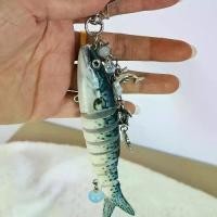 ราคา พวงกุญแจปลา วัสดุพลาสติก ดีไซน์สร้างสรรค์ ปลาจำลองหลายข้อร่วมกัน พวงกุญแจ เบ็ดตกปลา ของขวัญสุดพิเศษ (1731360902583780539)