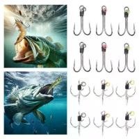 ราคา เบ็ดตกปลา 5 ชิ้น ใหม่ ตะขอคู่/สามชั้น ตะขอตกกุ้งสด หนวดกุ้ง หนวดหนอนไร้หญ้า เหล็กกล้าคาร์บอนสูง หนวดปลา หนวดหนอนอ่อน เหมาะสำหรับเบสระยะห่างกว้าง เบส ตกปลาทะเล (1732182536397621303)