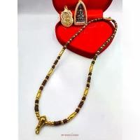 ราคา On time K037 สร้อยคอ สร้อยกะลาสีน้ำตาล ขึ้นประคตทองเลเซอร์ 3 คู่แขวนพระ 2 องค์ สร้อยกะลา สร้อยห้อยพระ สร้อยผู้ชาย พระเครื่อง (1731990648977131006)