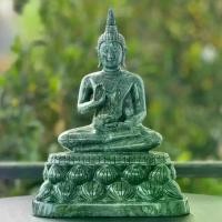 ราคา พระพุทธรูป พระบูชา พระแกะสลัก ปางประทานพร ปางปฐมเทศนา ปางแสดงธรรมจักร หินเขียว หน้าตัก 5 นิ้ว พร้อมฐาน (1731697631490640541)