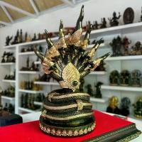 ราคา พญานาค 7 เศียร เหล็กน้ำพี้ ประดับไหลน้ำพี้ พระบูชา วัตถุมงคล พระพุทธรูป ขนาด ฐาน5 สูง12 นิ้ว (1730203152148892555)