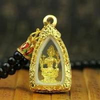 ราคา พระเครื่องพุทธ, จี้อารามะสี่หน้า, ชุดแสดง, ทองเหลืองขัดเงา, ตกแต่งด้วยการออกแบบเรขาคณิตศักดิ์สิทธิ์, เหมาะสำหรับถวายวัดและรักษาจักระ, เครื่องรางพุทธ แท้ โลก วันพฤหัส พระปาง เปิด พระเหรียญ (17312957745