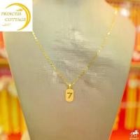 ราคา สร้อยคอทองคำอิตาลี (18K) เบอร์ 7 (ลัคกี้เซเว่น) น้ำหนัก 0.5g. ทองทั้งหมด เครื่องราง 99.99% (1730120940807752685)