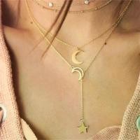 ราคา สร้อยคอโชคเกอร์ลูกปัดกลม สไตล์มินิมอลเกาหลี สร้อยคอชั้น สร้อยคอจี้โลหะหลายชั้น ดีไซน์ดาวและพระจันทร์ วัสดุสแตนเลส แท้ แหวน วองโกเล่ ของ สร้อย ชี อิน สร้อยคอ แบมแบม เครื่องราง (1731750370197013978)