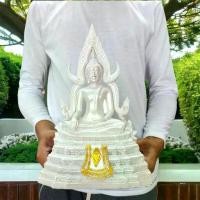 ราคา พระพุทธชินราช รุ่นจักรพรรดิ์ หน้าตัก5นิ้ว สีขาวมุก เนื้อเรซิ่นผสมมวลสาร ของสะสม (1731951899186136724)