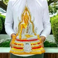 ราคา พุทธชินราช รุ่นสมโภชกรุงรัตนโกสินทร์ 200ปี หน้าตัก5นิ้ว สีทองจีวรกากเพชรสีเงิน ของสะสม (1731951896110335636)